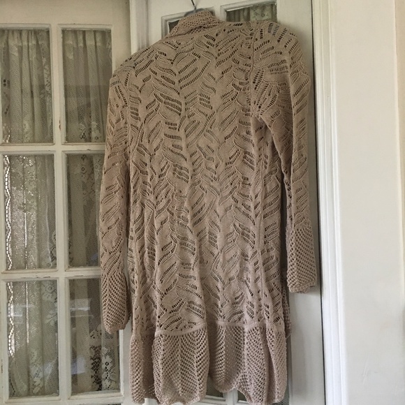 Open Work Cardigan Sweater - Picture 2 of 5